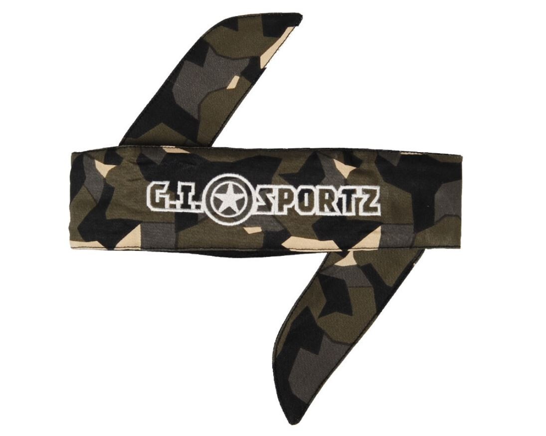 G.I. Sportz Paintball Padded Protective Woodsball Head Band Camo Green