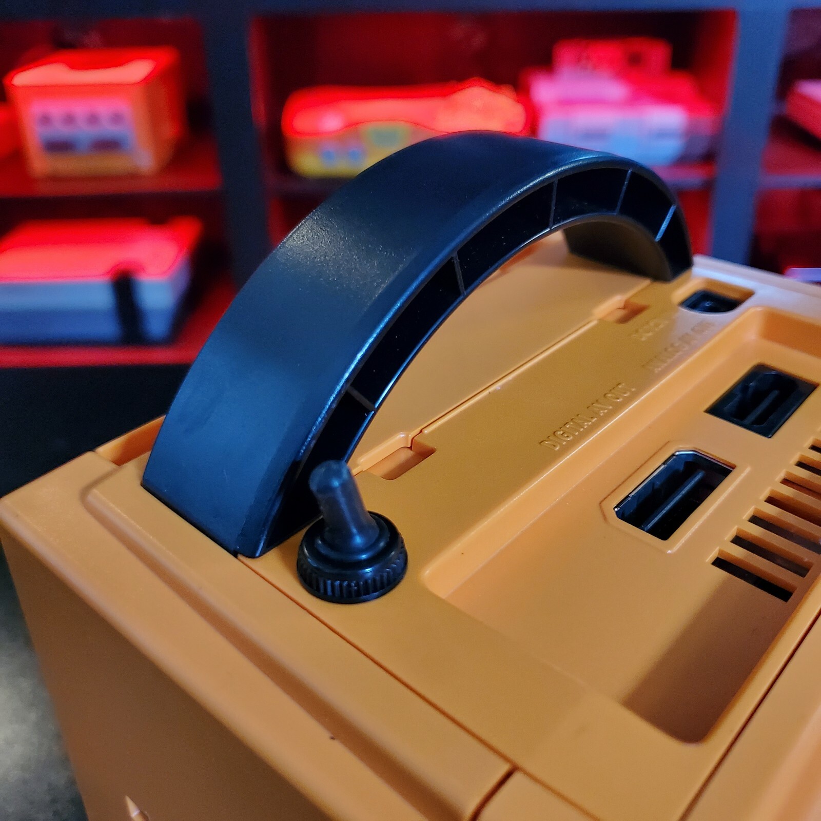 Nintendo Spice Orange Gamecube, Region Switch, Gameboy Player and Disk