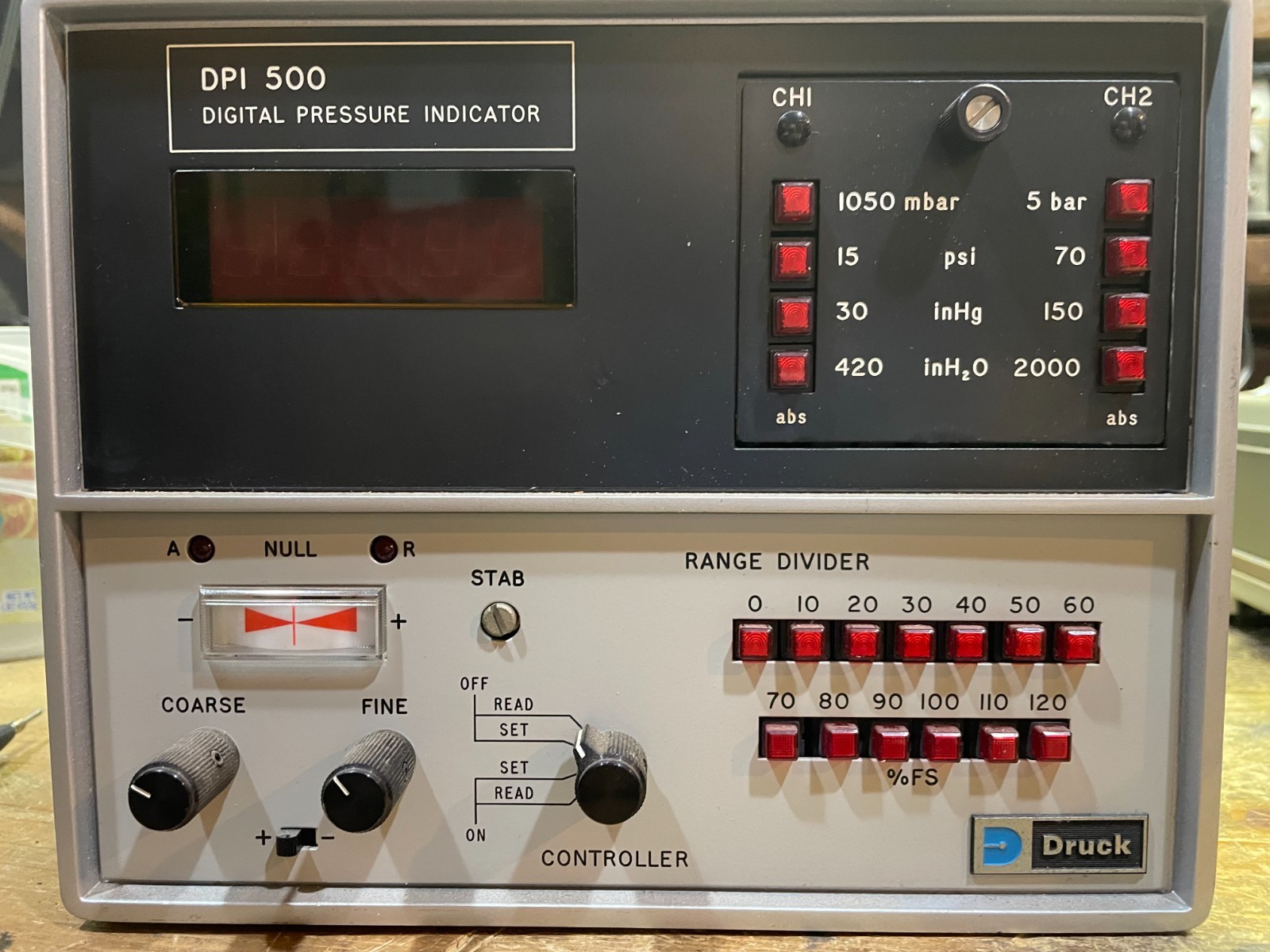 DRUCK DPI500 Digital Pressure Indicator