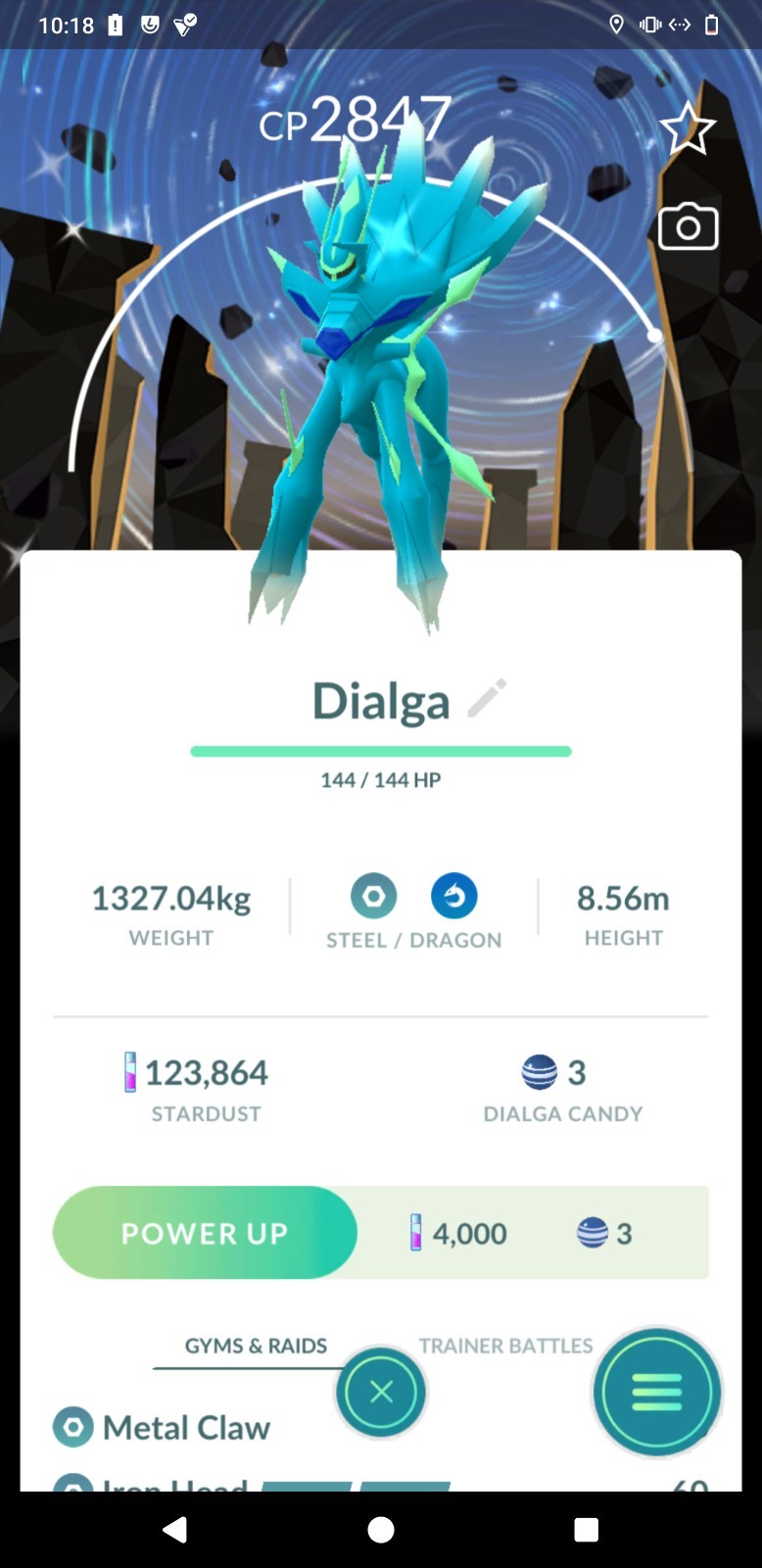 Shiny Origin Forme Dialga Background Diamond Go Tour Kalos - Read description