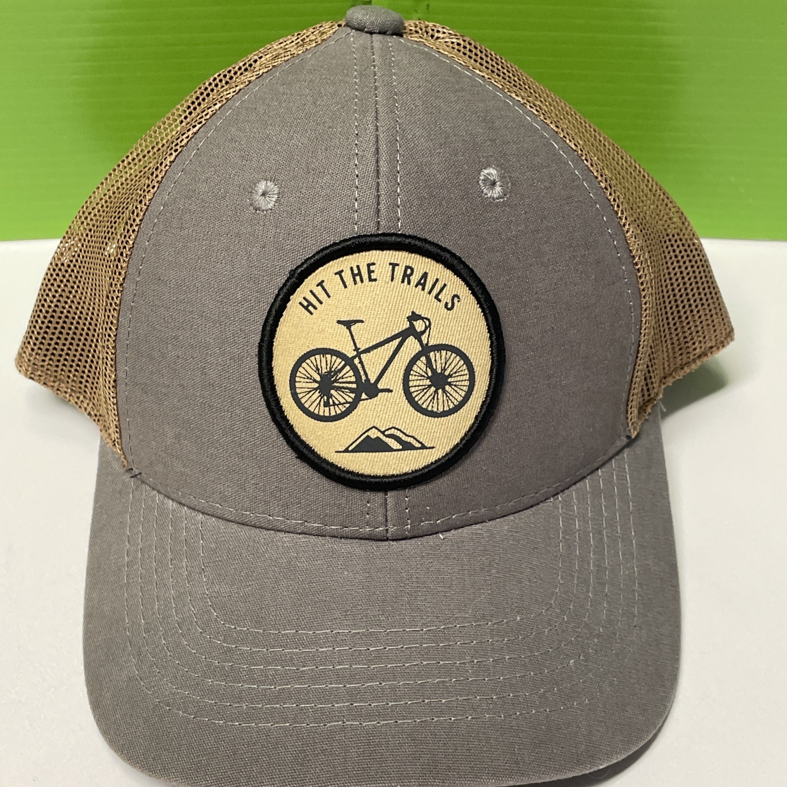 Hit The Trails Cycling Bicycle Trucker Hat Cap