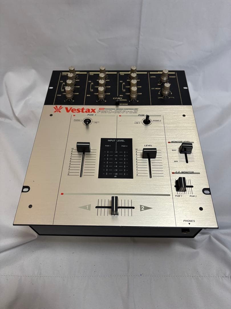 Vestax PMC-05ProII DJ Mixer Silver Black PMC-05 Pro II Excellent++ From Japan