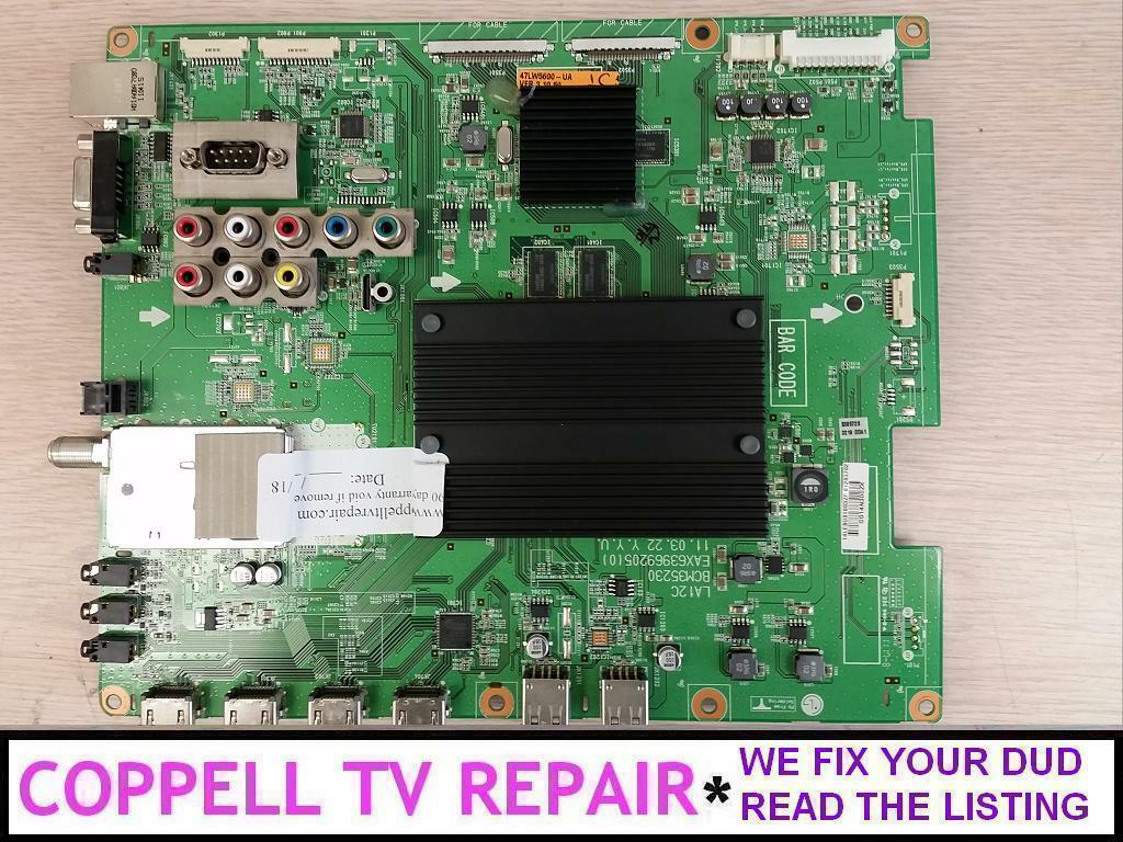 REPAIR SERVICE FOR LG 47LW6500-UA MAIN BOARD EBT61399405 / 61399405