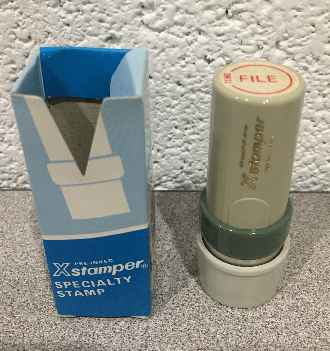 Shachihata X Stamper Red Ink "FILE"  Stamper #11362 - New