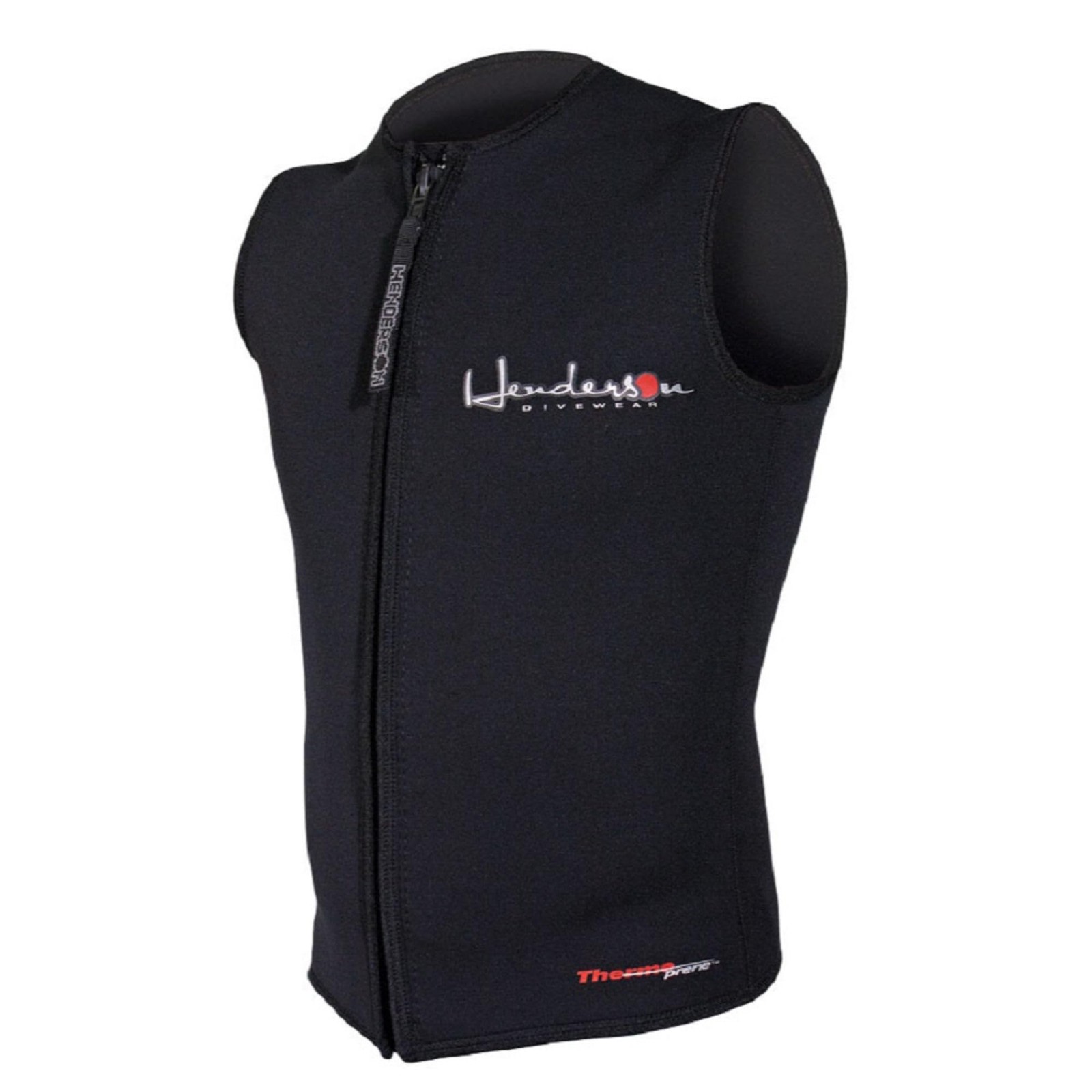 Henderson 3mm Thermoprene Men's Zippered Vest, M Medium, Black