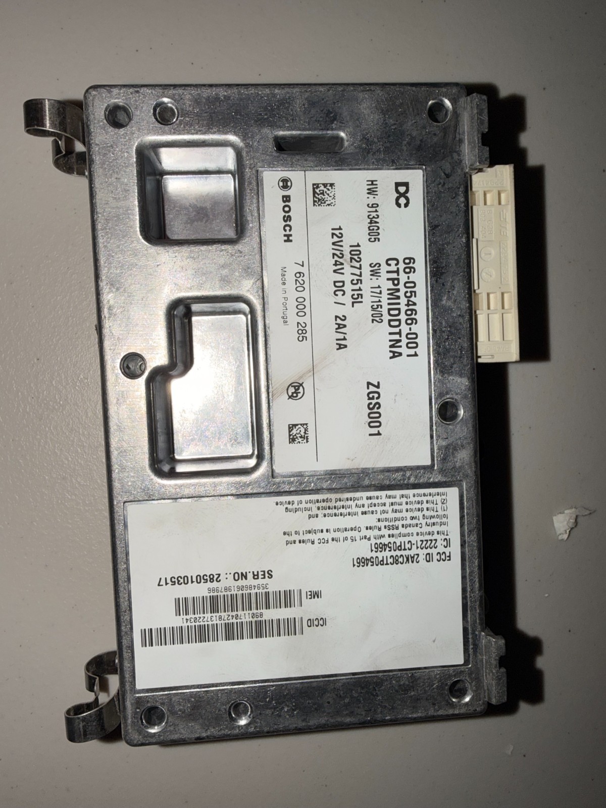FREIGHTLINER CASCADIA CECU TELEMATICS CONTROL MODULE 66-05466-001 OEM