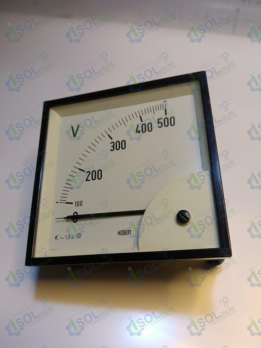 HOBUT D96SD 500V/2-001 Analog Voltmeter 92mm x 92mm 0/500V