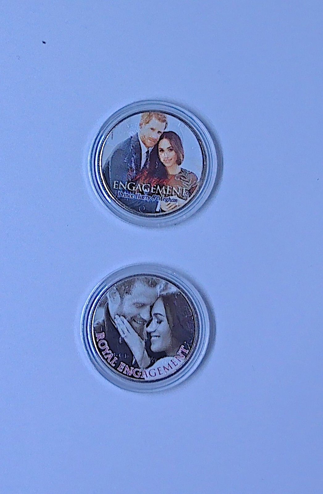 Prince Harry & Meghan Markle Royal Engagement USA Medallion Official 2-Coin Set
