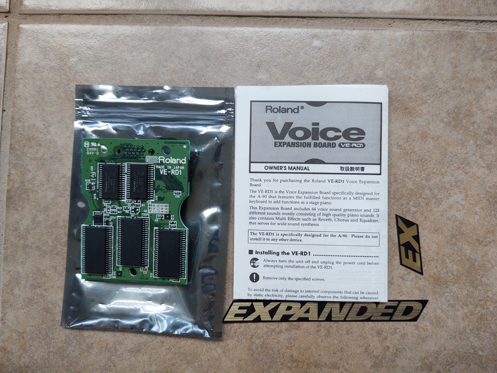 Roland VE-RD1 Expansion Board – Tested & Working