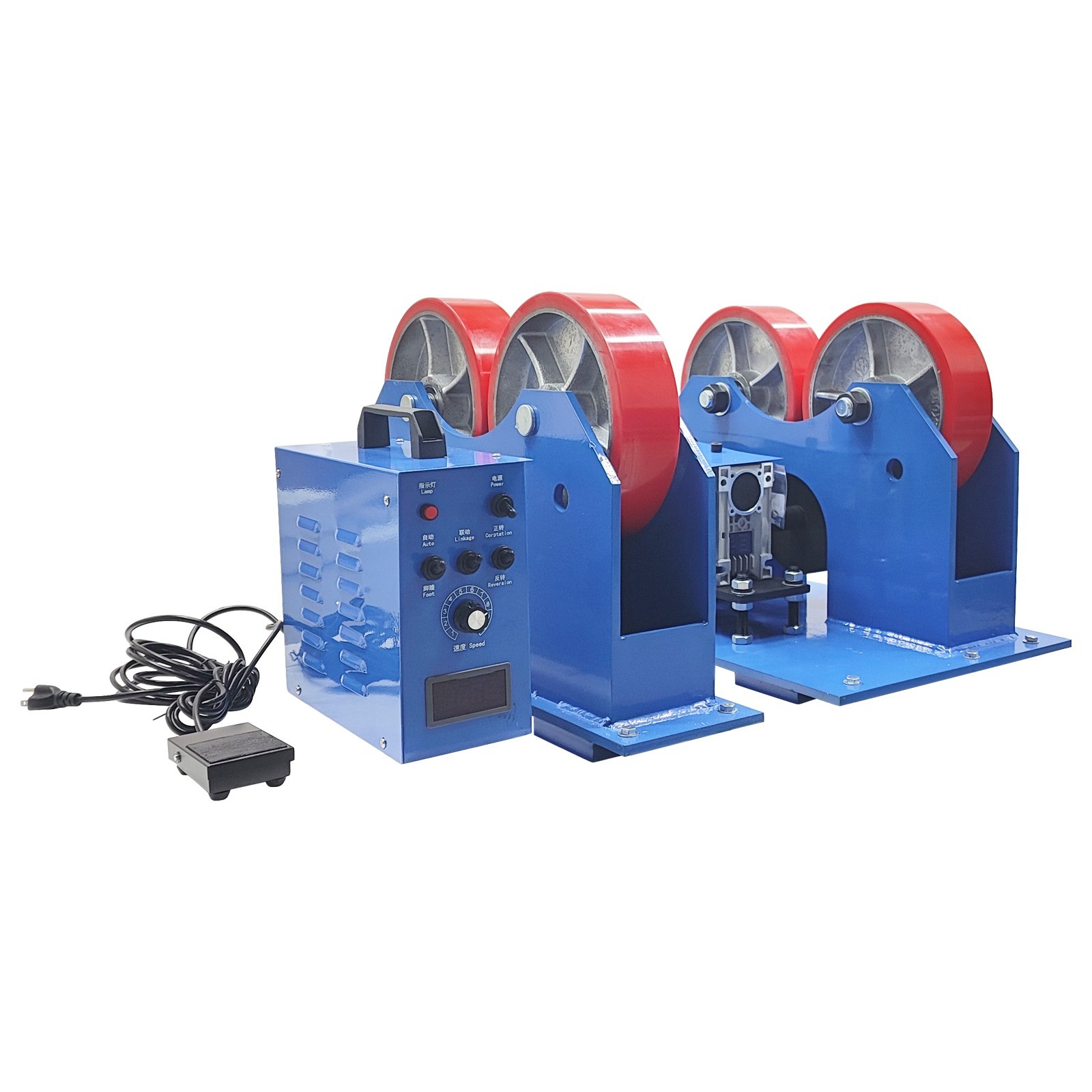 110V 4400lbs Welding Tank Turning Rolls Digital Display Welding Roller Rack