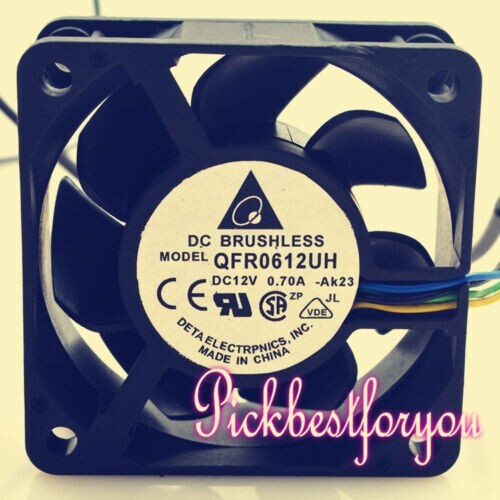 1PC Delta QFR0612UH fan 60*60*25mm 12V 0.70A 4pin PWM #H495A  YD