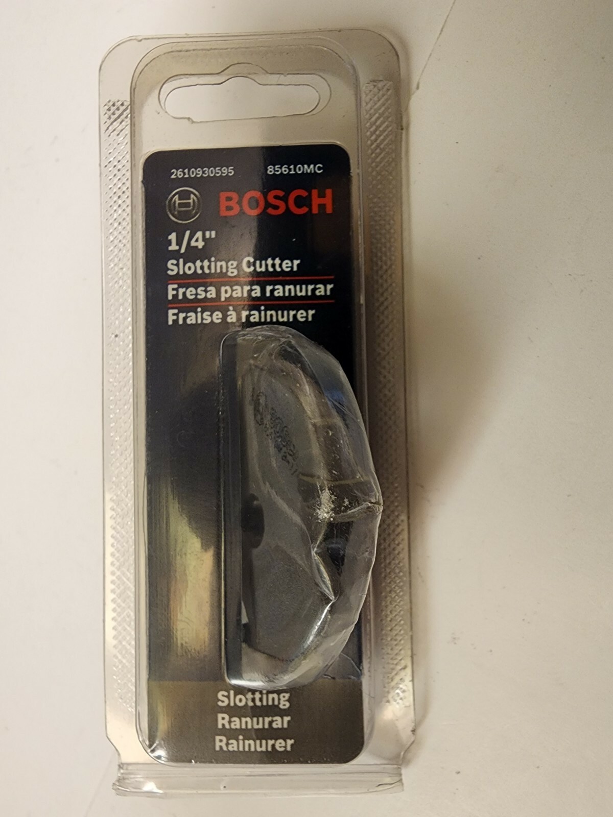 Bosch 85610MC 1/4 In. 3-Wing Slotting Cutter - NEW IN SEALED PACKAGING
