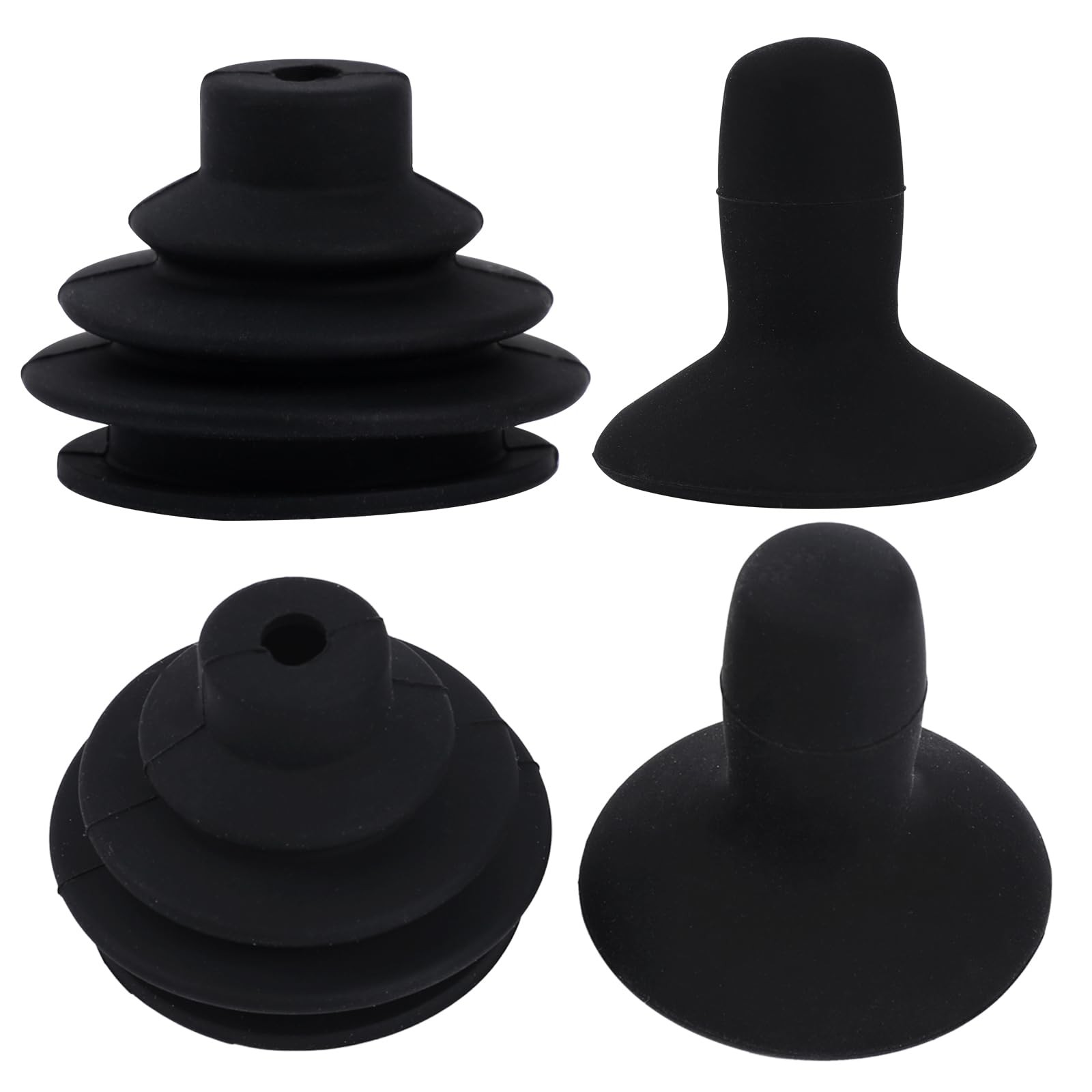 4 Pcs Wheelchair Joystick Button Cap Joystick Controller Knob and Gaiter Blac...