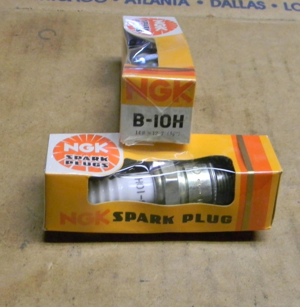 NEW NGK B10H 14mm SPARK PLUGS LOT OF 2