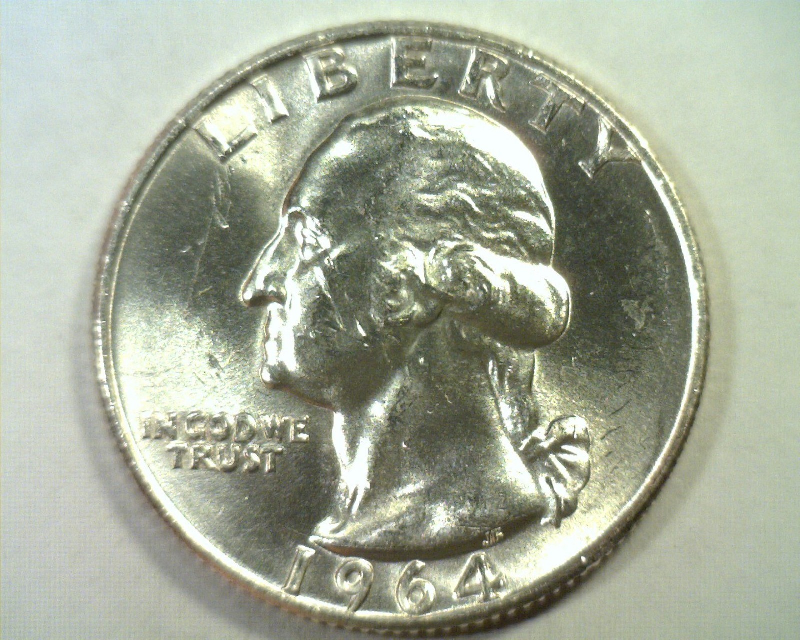 1964-D WASHINGTON QUARTER CHOICE UNCIRCULATED CH. UNC. NICE ORIGINAL COIN