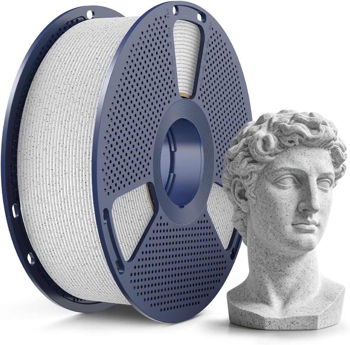 Marble PLA Filament 1.75Mm, Realistic Stone Veining & Matte Finish, 3D Printer F
