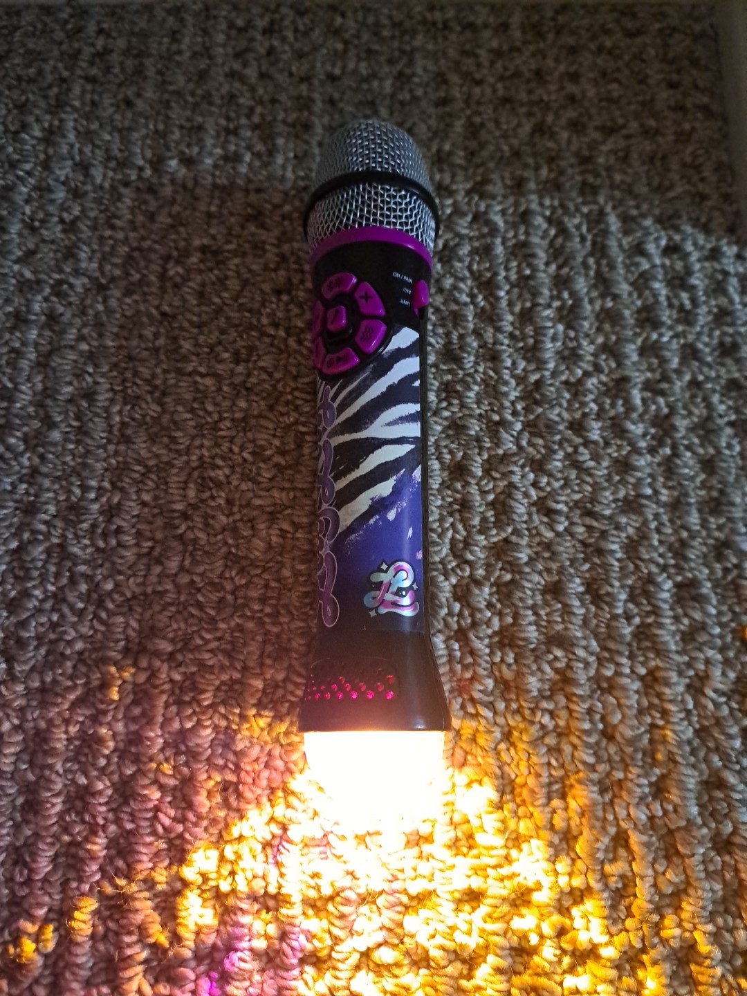 Ekids That Girl Lay Lay Bluetooth Karaoke Microphone with light show
