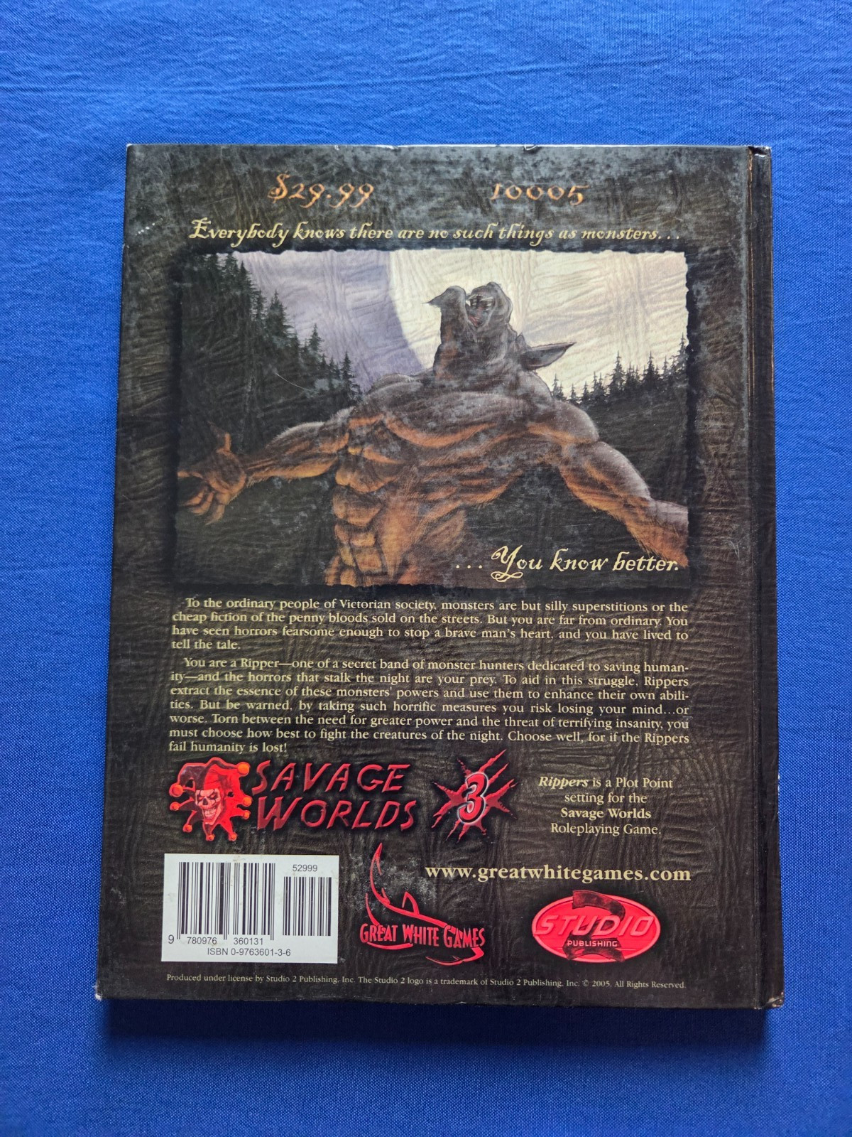 Rippers Core Rulebook (HC) - Savage Worlds 10005