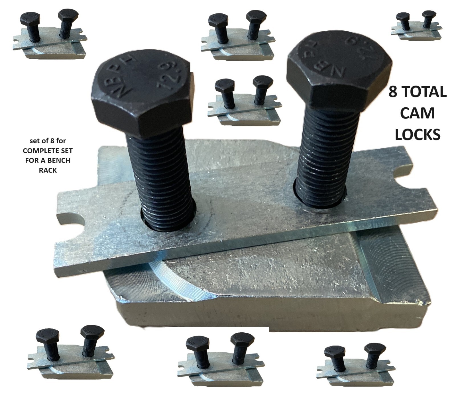 Car O Liner Bench Rack  CAM LOCK B626 PN 30862 CLONE set of EIGHT 8 pieces total