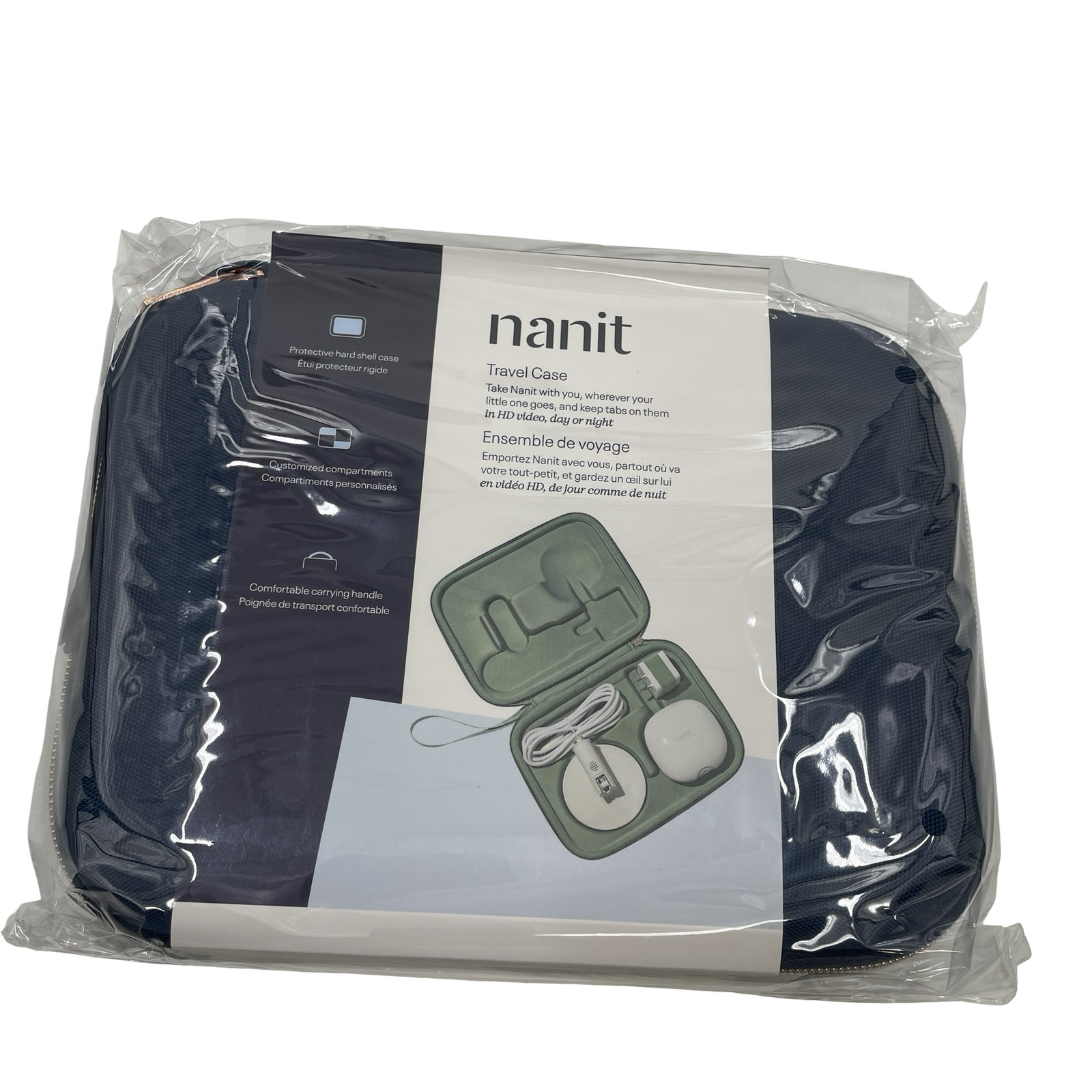 Nanit Travel Case Blue Protective Hard Shell Carrying Case for Nanit Pro Monitor