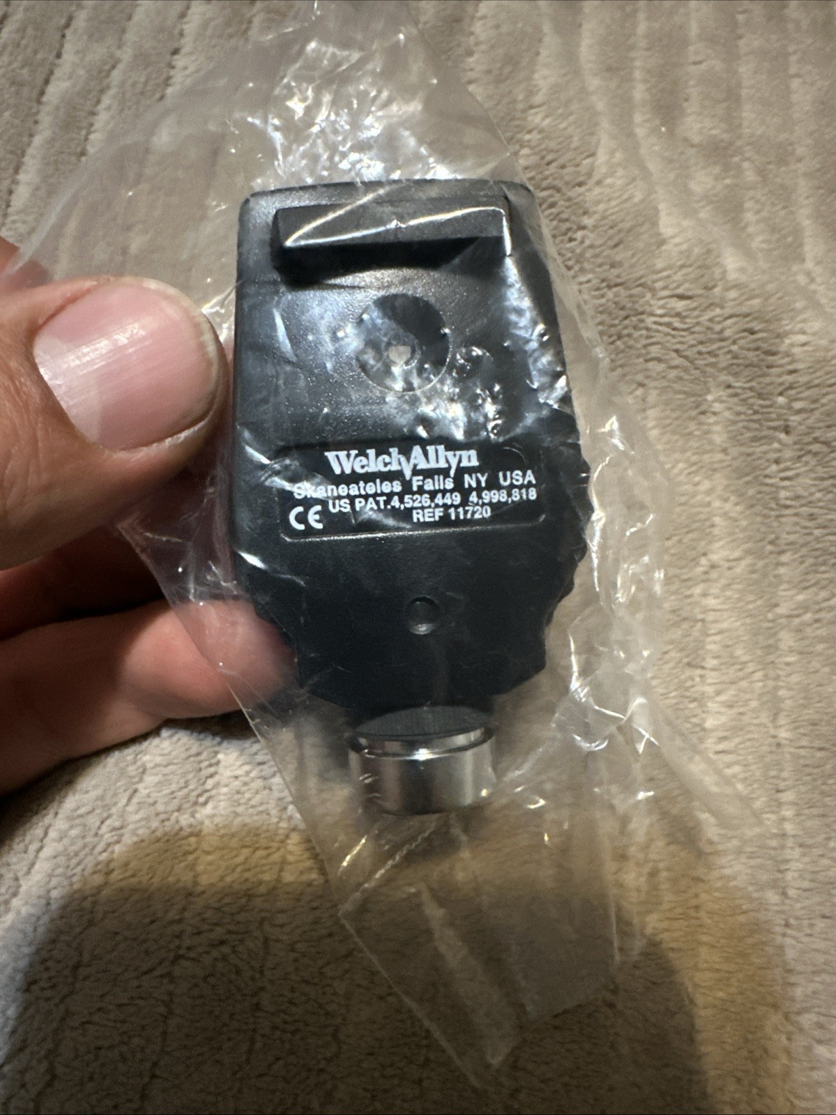 Welch Allyn 11720-L 3.5V Coaxial Ophthalmoscope with SureColor LED - NOB CB85021