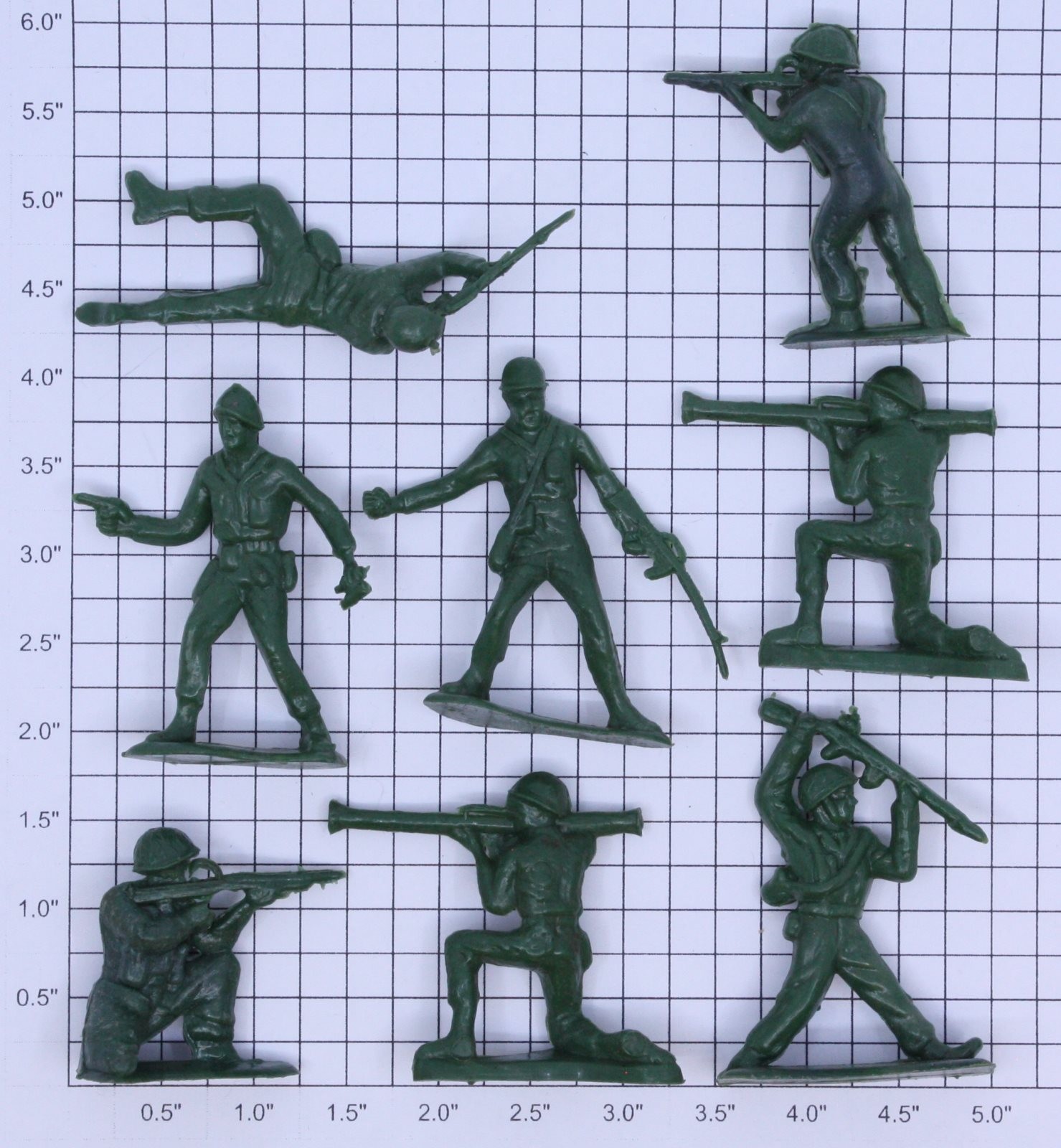 Acme 20-1100 Soldier Figure Assortment (Bag of 8)