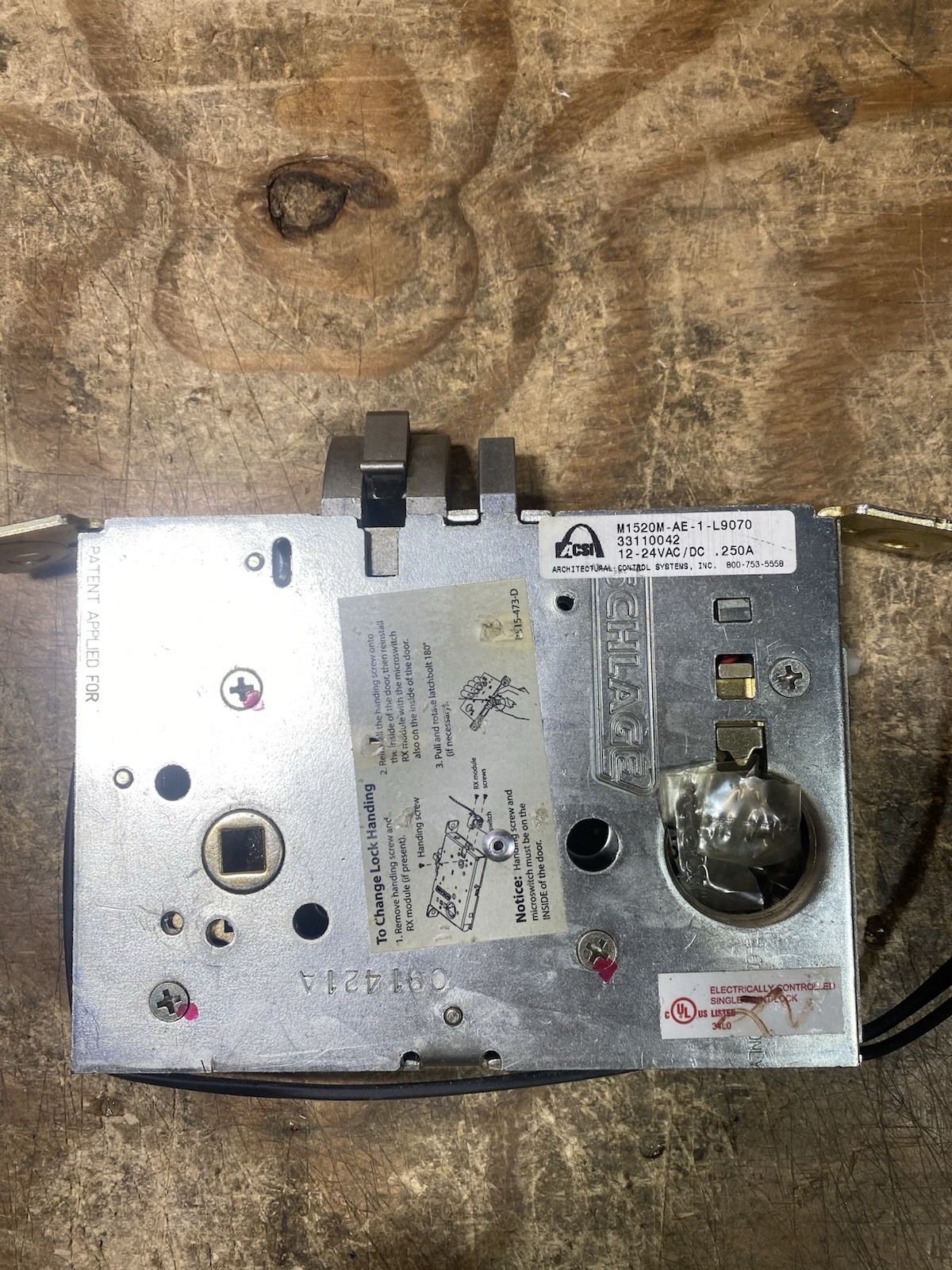 ACSI M1520M-AE-1- 9070 L9070 Classroom Mortise Lever Lock - Motor Drive
