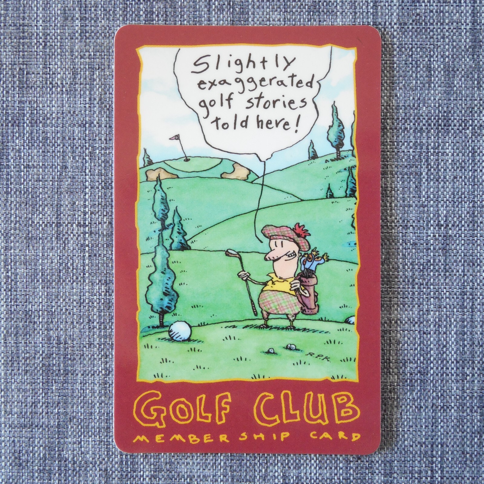 Hallmark Shoebox Golf Club Membership Card Antioch Publishing Vintage 1990s