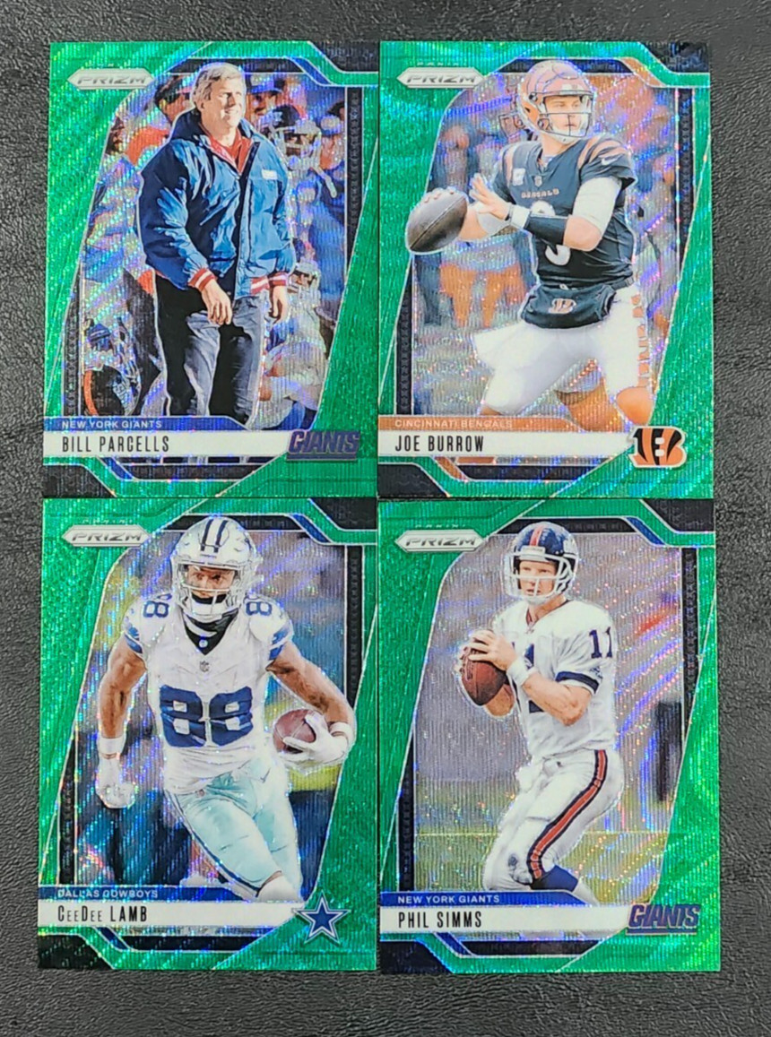 2024 Prizm Football GREEN WAVE PRIZMS 1-250 You Pick - 2 Card Minimum
