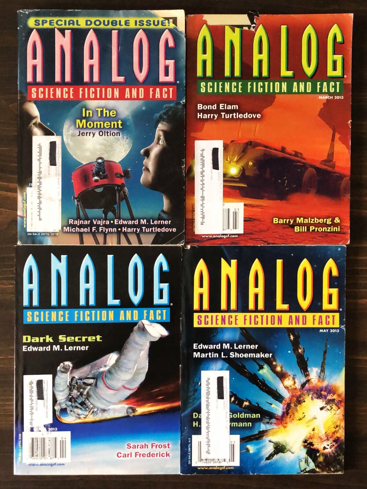 Analog Science Fiction & Science Fact Magazine, 2013 Lot Of 9