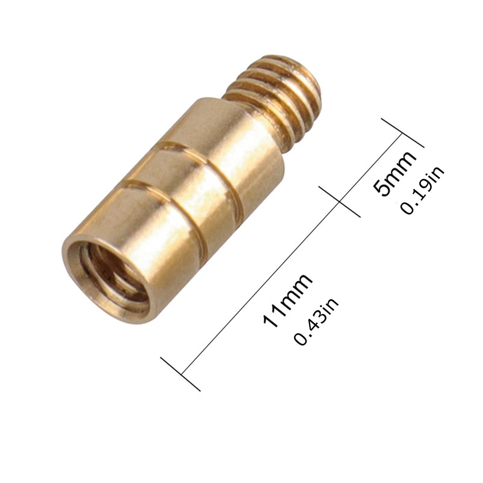 2g Copper Dart Weight Add Accentuator 2Pcs 2BA Thread Copper Color