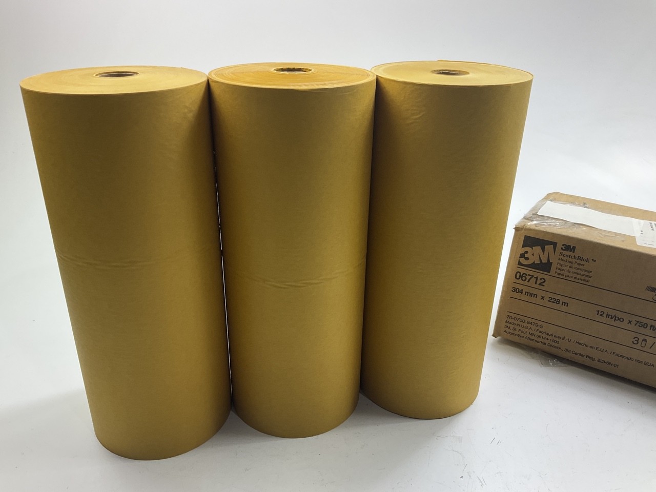 3M 06712 Scotchblok Paint Masking Paper, 12"x750 Feet, Gold