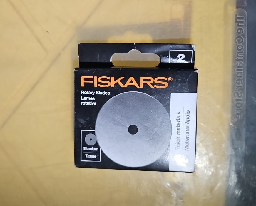 New Fiskars Titanium Replacement Rotary Blades 45mm 2/Pkg