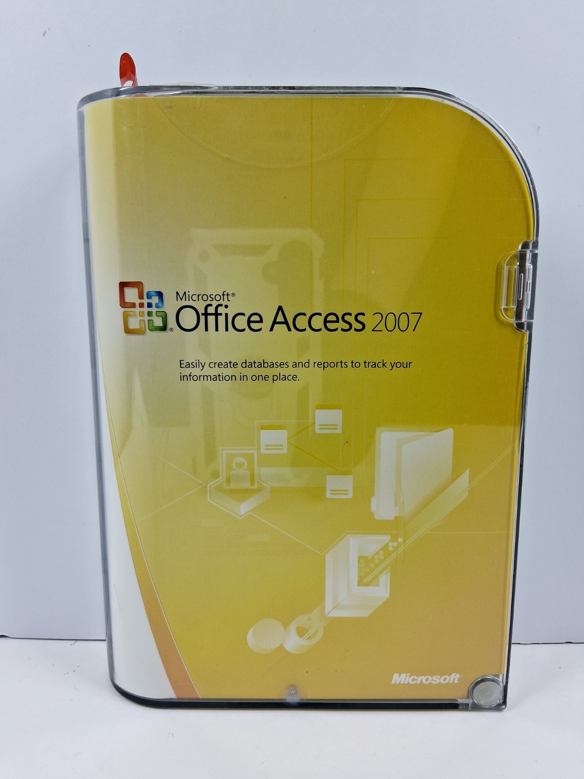 Microsoft Office Access 2007 Database Software PC CD-ROM Complete with Case