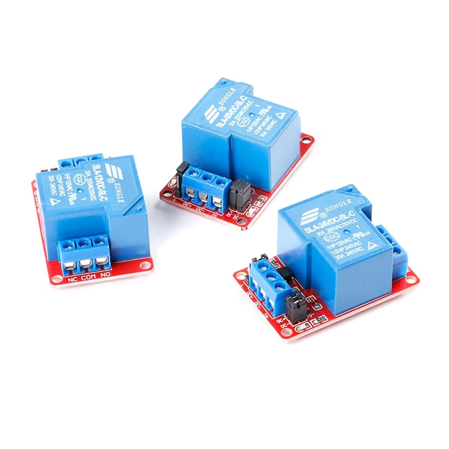 Versatile 5V 30A Relay Module with Optocoupler Isolation for Smart Home Systems