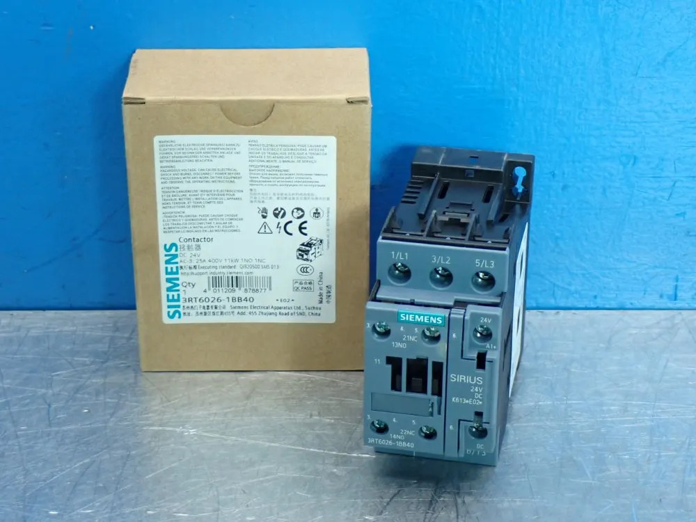 SIEMENS CONTACTOR 3RT6026-1BB40