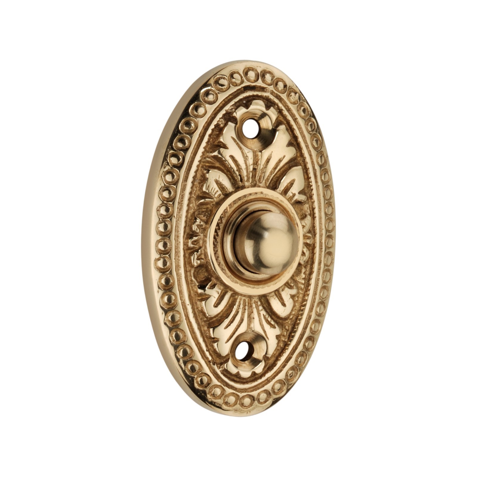 Brass Avalon Style Doorbell Push – Vintage-Inspired Elegant Home Decor