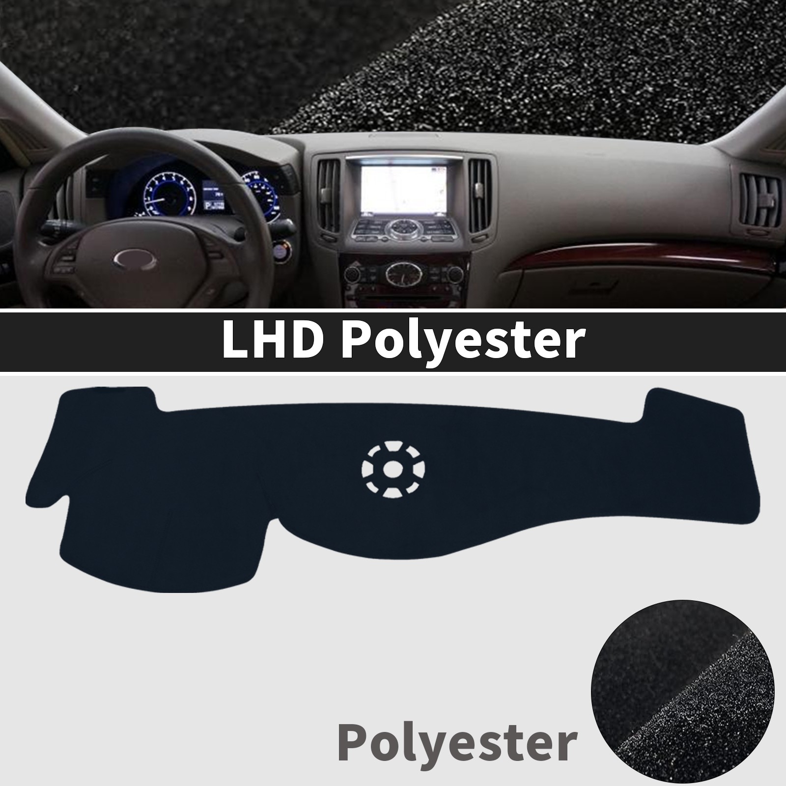 fit for Infiniti G25 G35 G37 2008-2015 LHD Dashboard Pad dashmat Car Accessories