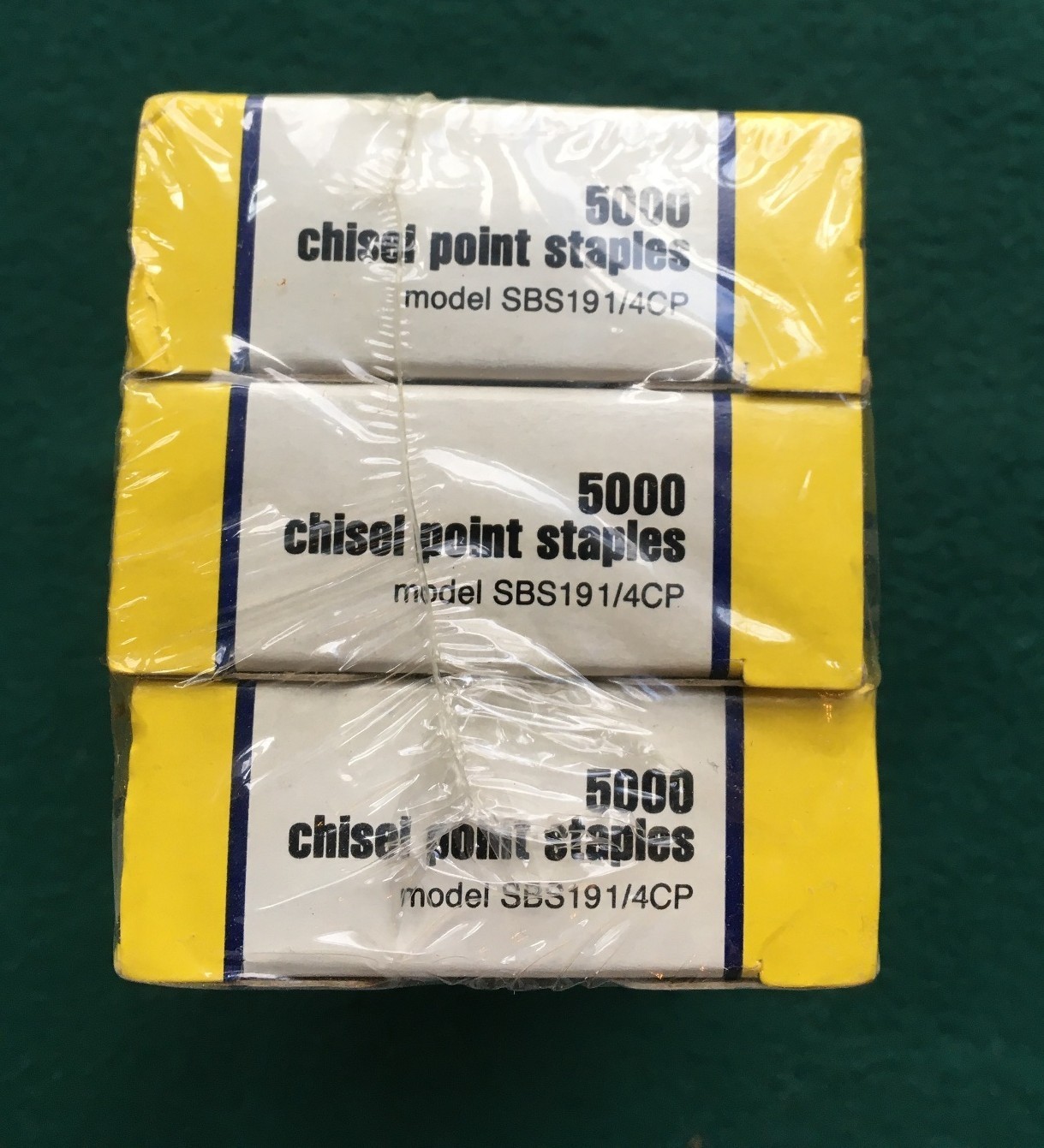 Stanley Bostitch Standard Staples Chisel Point 3 Boxes, 15,000 staples
