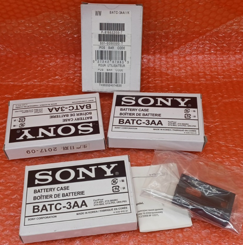Genuine Sony BATC-3AA 2x AA Battery Case ~ UTX-B03 URX-P03 ZTX-B01 ZTX-B02RC UWP
