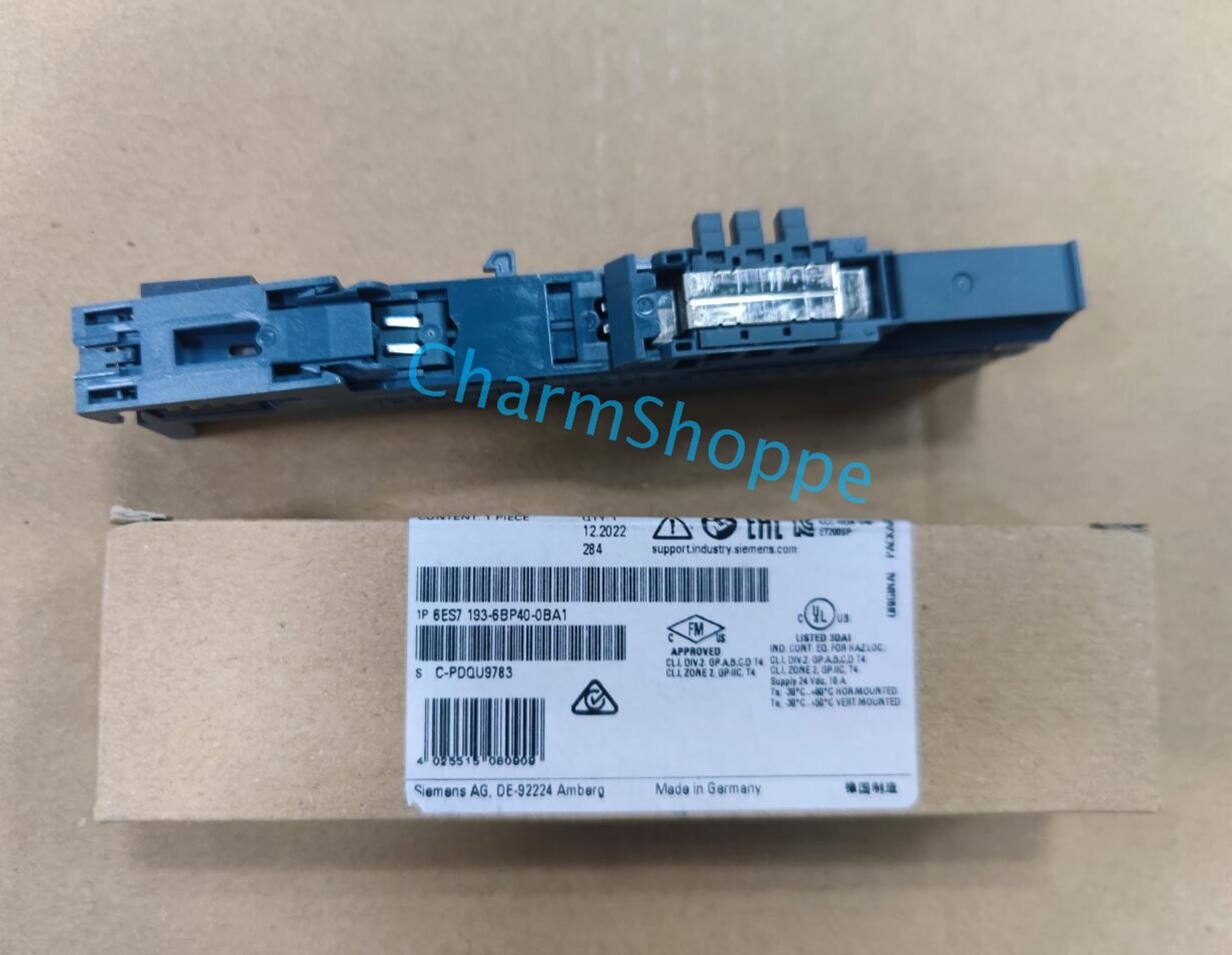1PCS SIEMENS New In Box BaseUnit 6ES7193-6BP40-0BA1 Fast Shipping