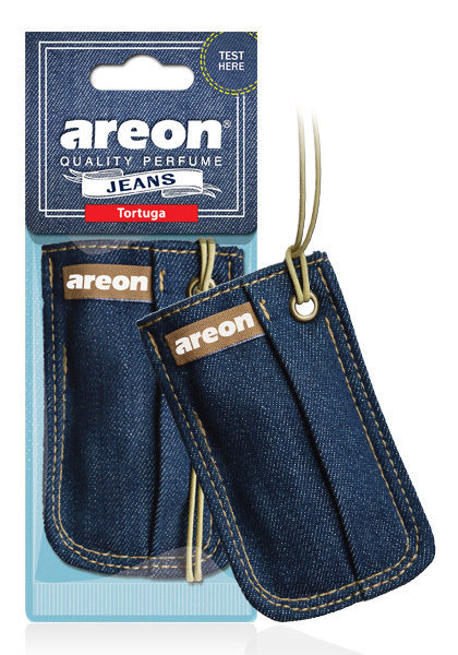 Areon Jeans Bag Car Air Freshener Quality Perfume Tortuga Scent