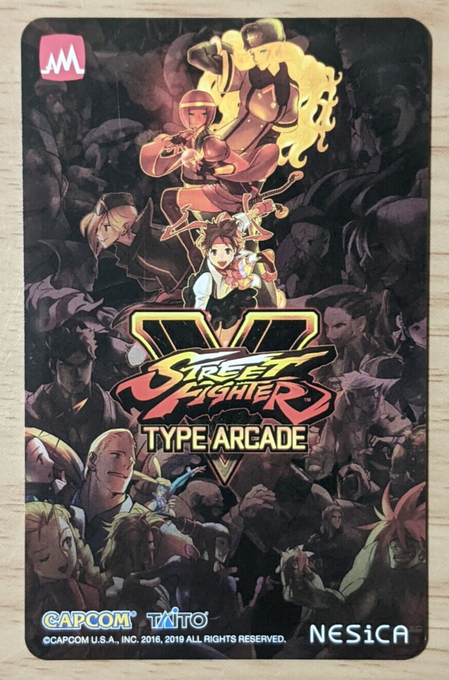 SHIPS FROM USA Unused Taito NESiCA Card IC Pass Street Fighter V Type Arcade