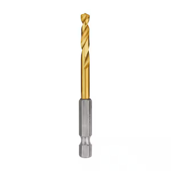 Milwaukee 48-89-4659 SHOCKWAVE 3/16 in. Titanium Twist Drill Bit 5-Pack