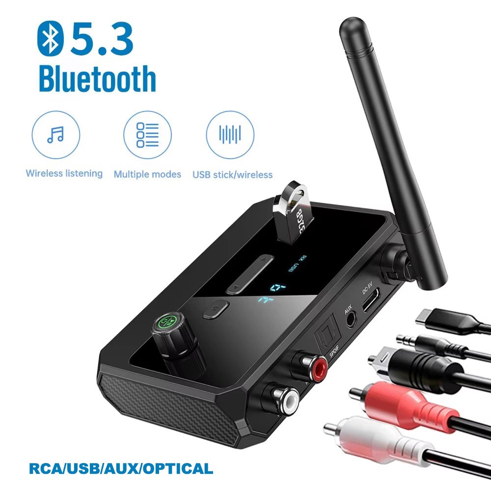 Bluetooth Receiver for Home Stereo Optical Low Latency HD Audio Wireless Adapter