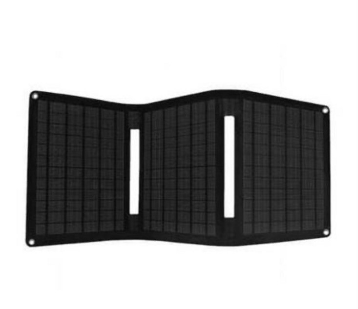 Portable Solar 15 Watts and Q 10000mAh Power Bank, Slim Portable Charger