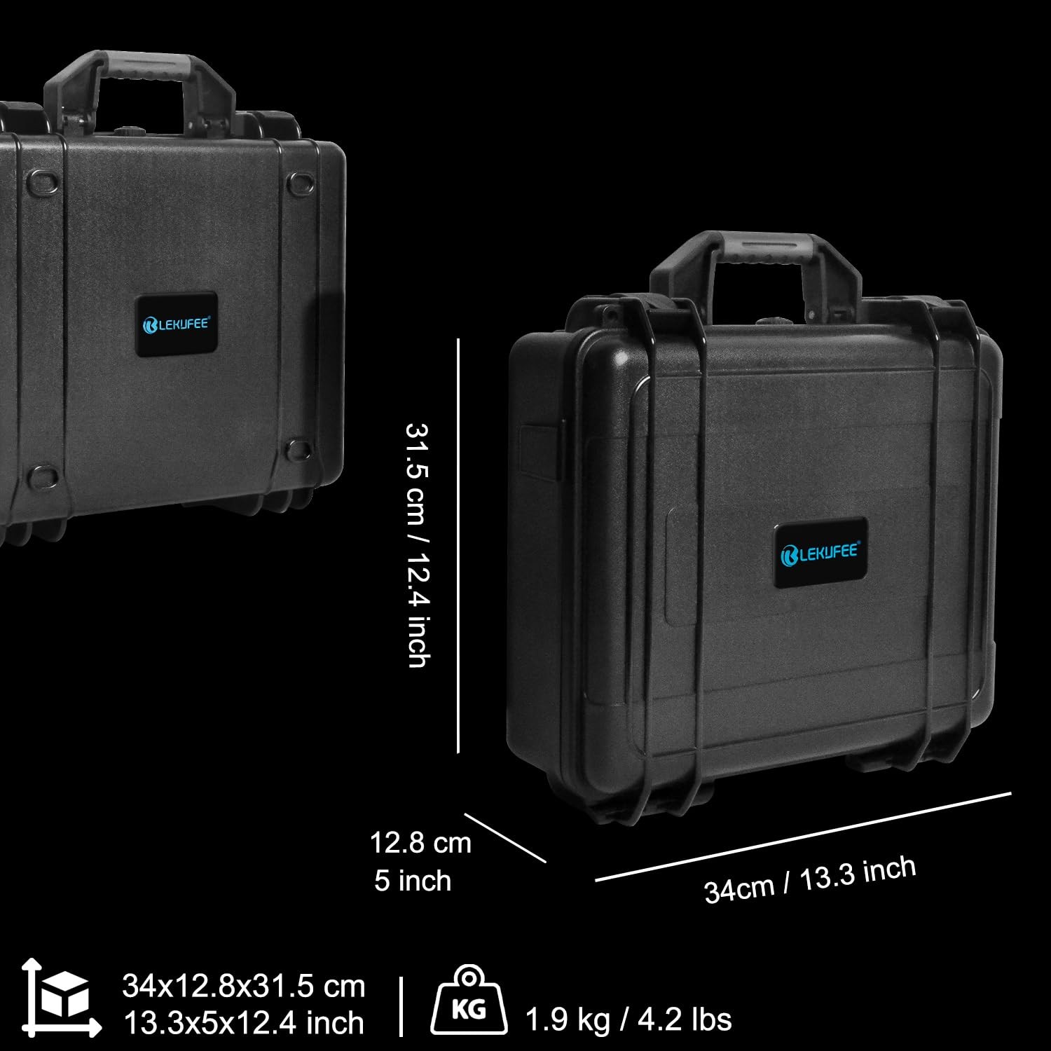 Waterproof Hard Carrying Case for DJI Mini 4 Pro/4/3 Pro/Mini 3,Fly More Comb...