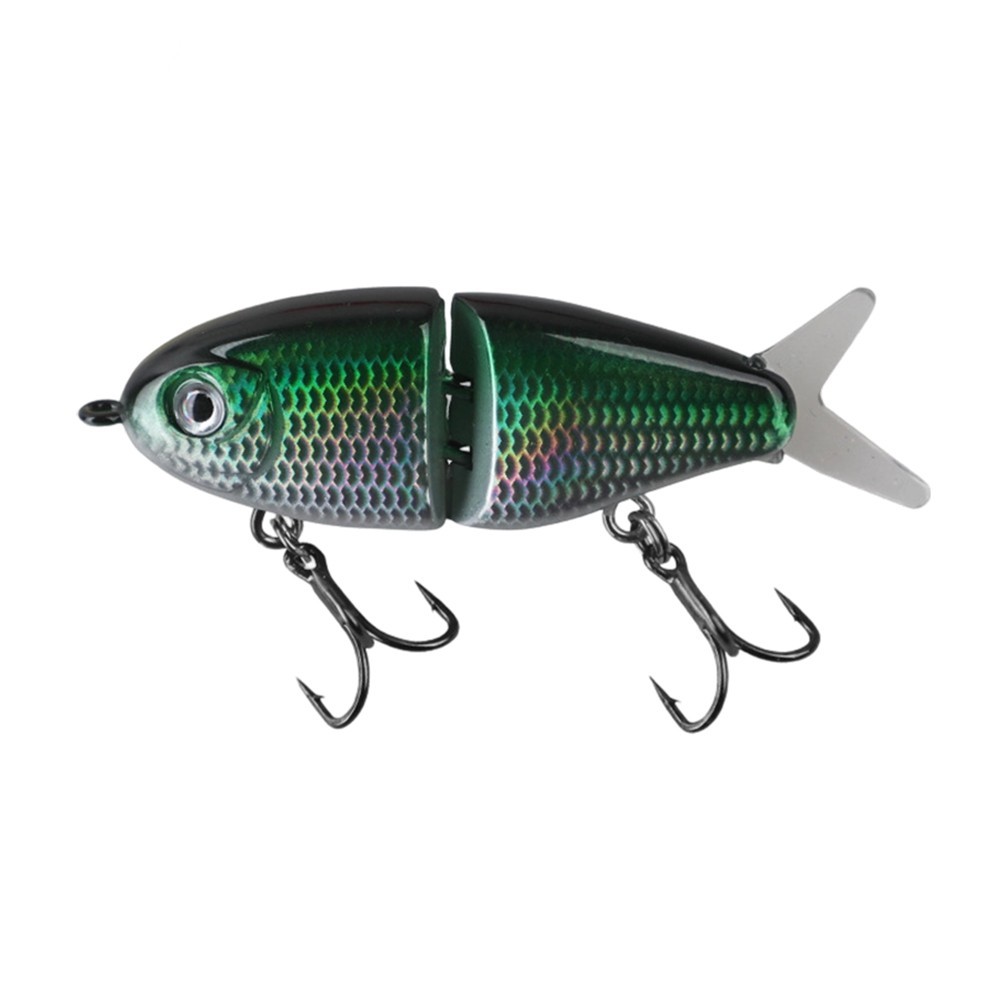 6cm Slow Sinking Swimbait Lure with Metal Joints for Bass Trout Fishing
