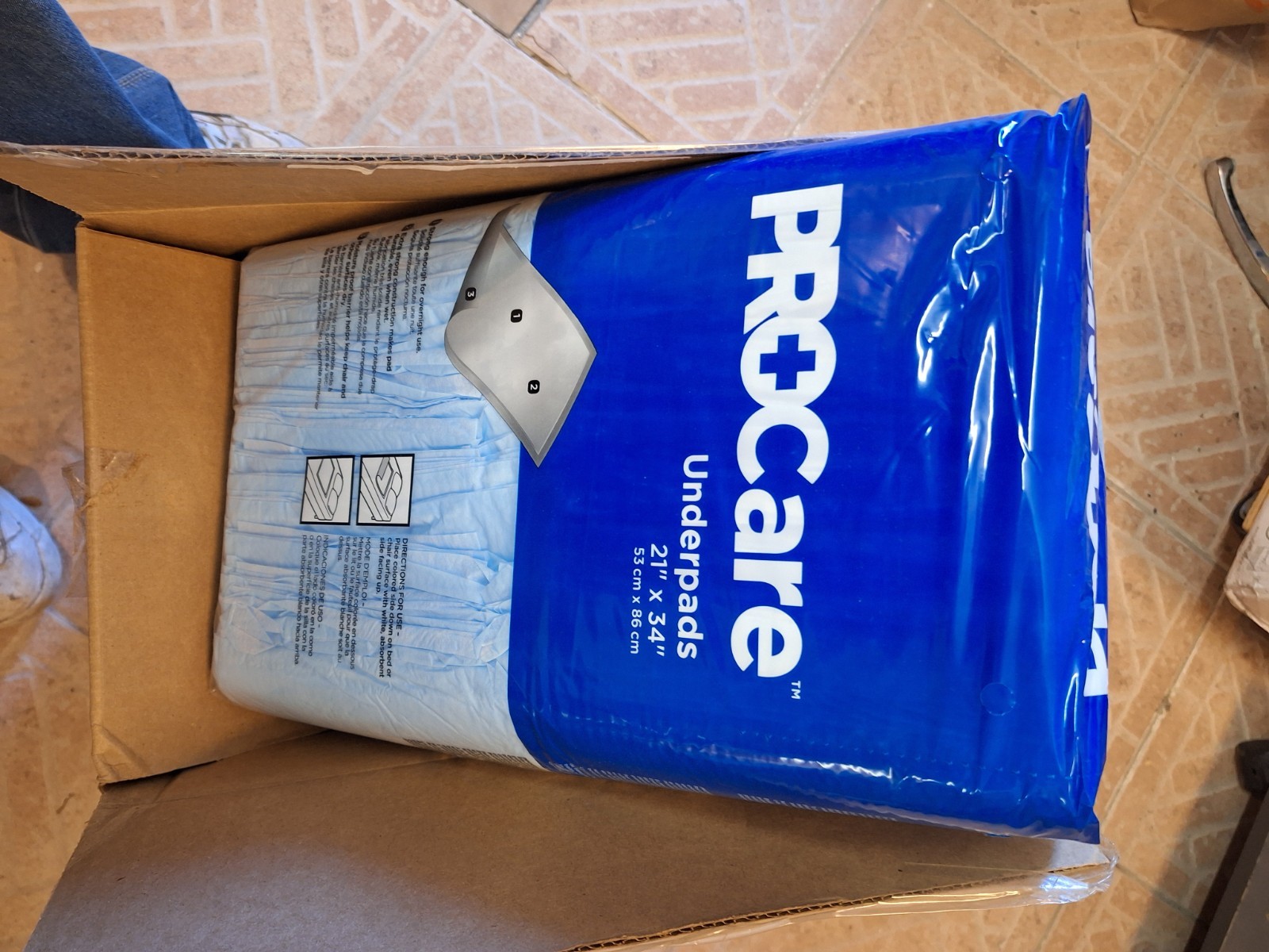 Procare Underpads 21" X 34" Moisture-Proof  50pack