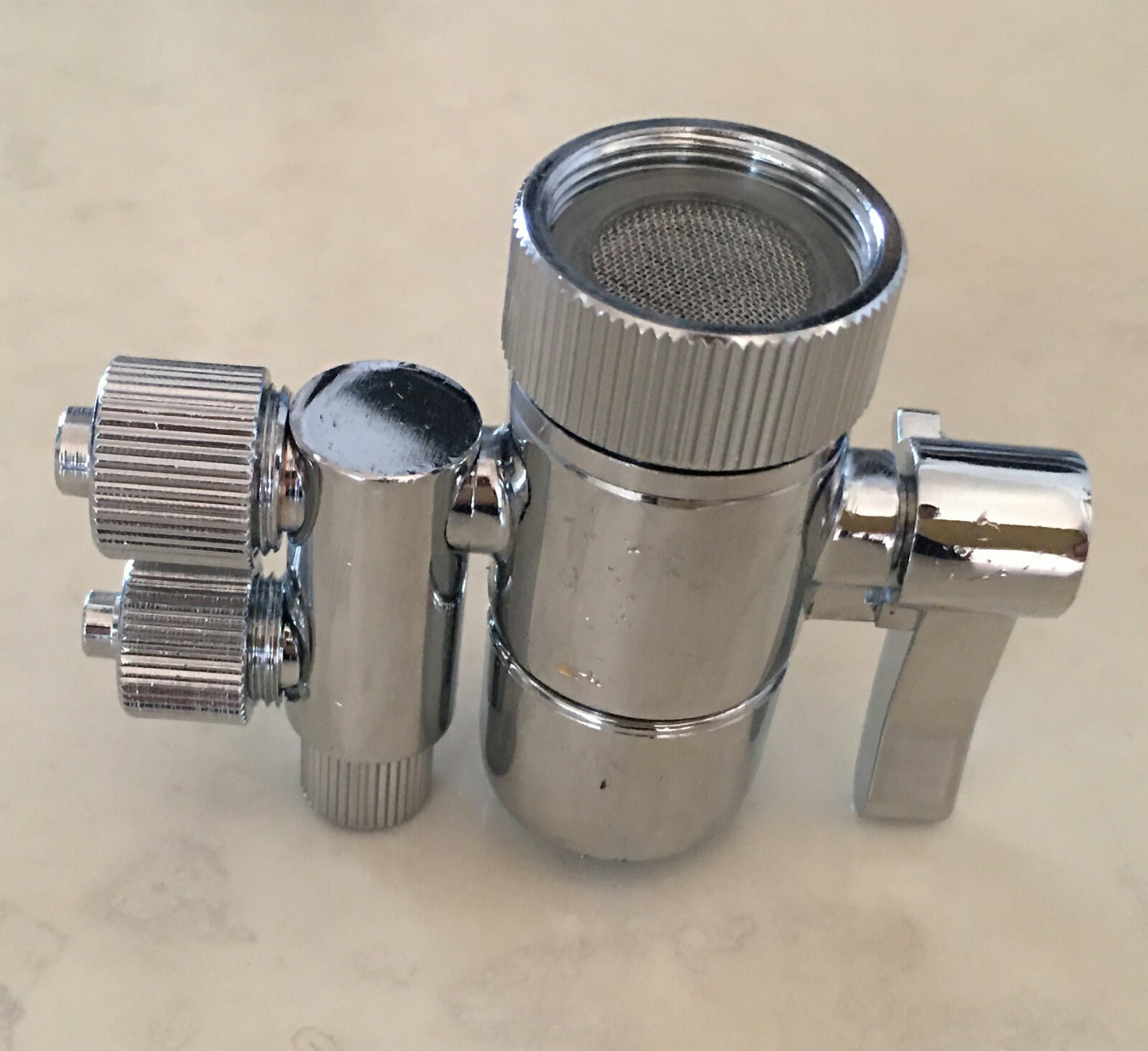 eSpring Amway two way Faucet Diverter Valve for 3/8" in & 2.5/8" tubing out USA
